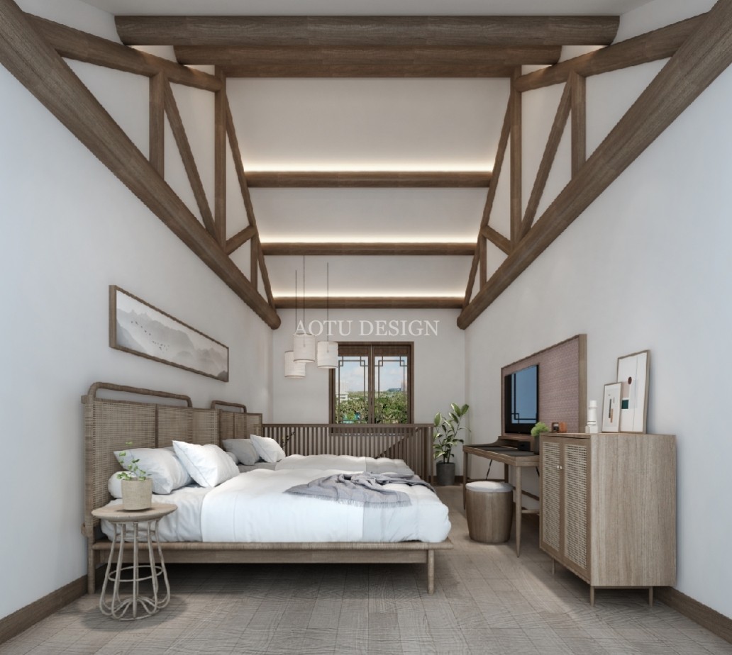 魏家坡精品民宿雙床房設(shè)計(jì)效果圖 魏家坡精品民宿雙床房設(shè)計(jì)效果圖