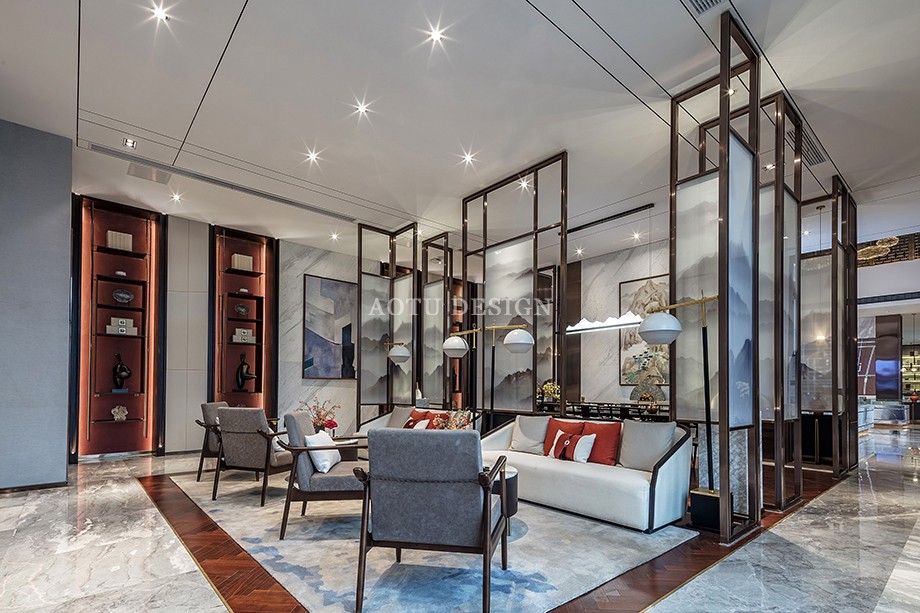 大橋龍府售樓部洽談區(qū)設(shè)計(jì)案例 大橋龍府售樓部洽談區(qū)設(shè)計(jì)案例