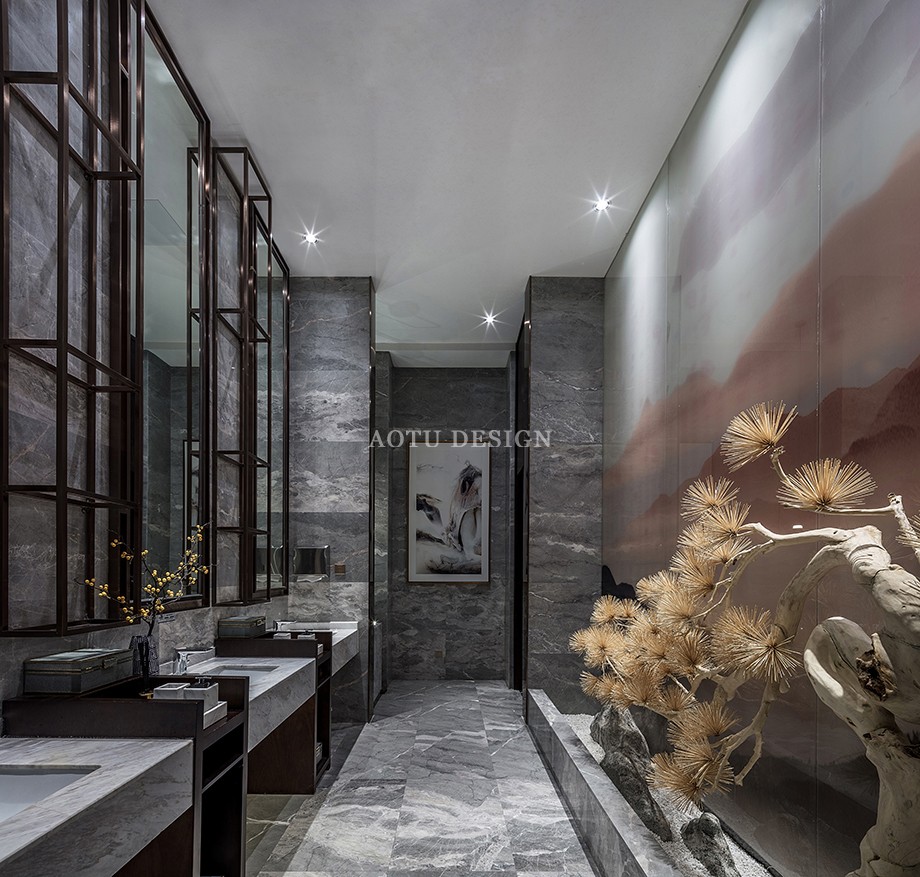 大橋龍府售樓部衛(wèi)生間設(shè)計(jì)案例 大橋龍府售樓部衛(wèi)生間設(shè)計(jì)案例