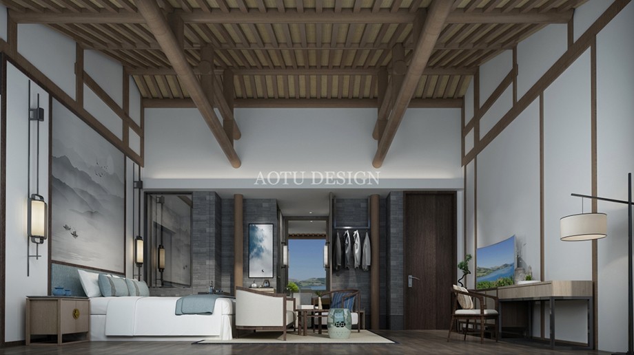 云南民宿大床房設(shè)計(jì)效果圖 云南民宿大床房設(shè)計(jì)效果圖