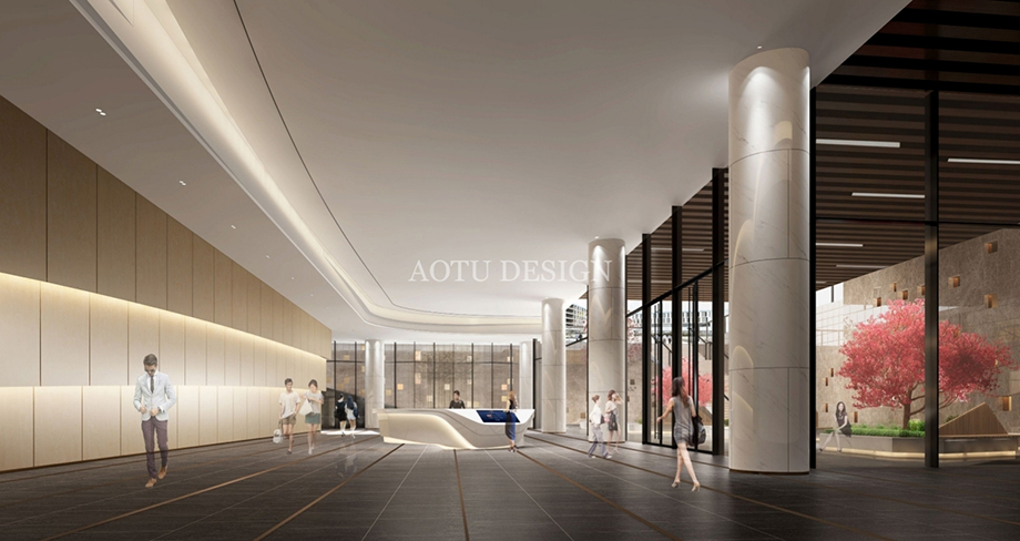 辦公樓接待臺設計-深圳創(chuàng)新投資集團辦公樓設計 辦公樓接待臺設計-深圳創(chuàng)新投資集團辦公樓設計