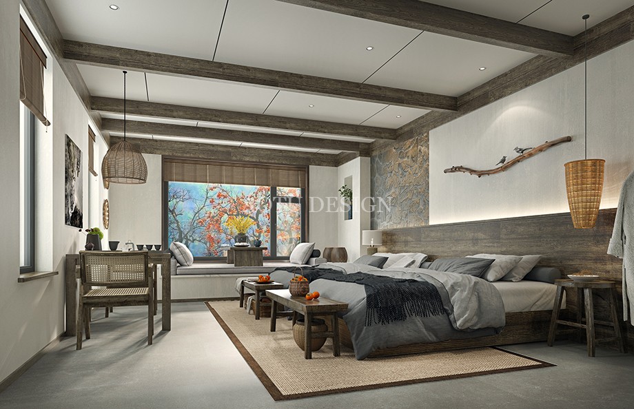 新鄉(xiāng)山的禮物民宿設(shè)計方案效果圖