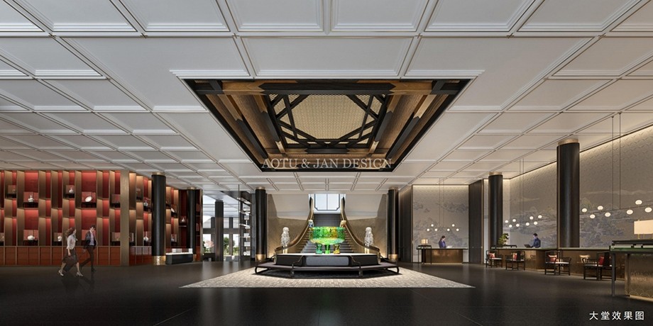北京釣魚臺國賓館酒店大堂改造設計效果圖 北京釣魚臺國賓館酒店大堂改造設計效果圖