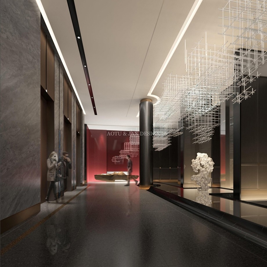 北京釣魚臺國賓館酒店電梯廳設計效果圖 北京釣魚臺國賓館酒店電梯廳設計效果圖