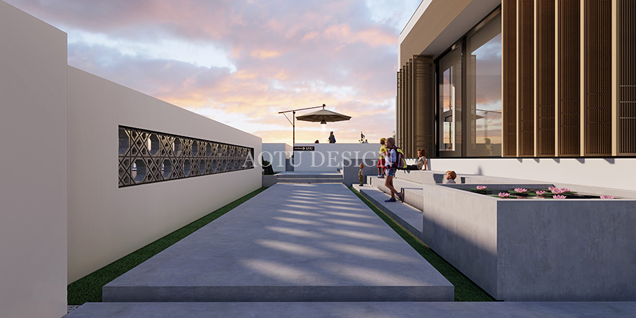 洛陽民宿設(shè)計公司-觀瀾山水民宿入口設(shè)計方案效果圖 洛陽民宿設(shè)計公司-觀瀾山水民宿入口設(shè)計方案效果圖