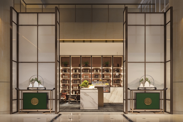 中州國際酒店大廳茶吧設(shè)計